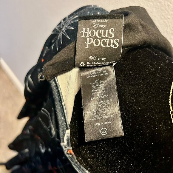 Her Universe Disney Hocus Pocus Symbols Collar Dress, Size Large - Picture 10 of 15